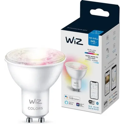 WiZ Spot Slimme LED Verlichting - Gekleurd en Wit Licht - GU10 - 50W - Wi-Fi