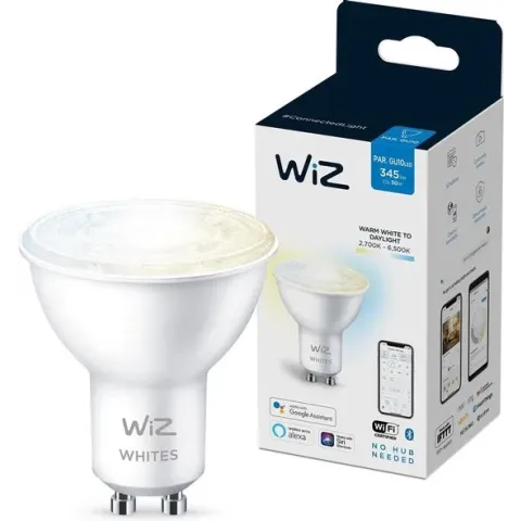 WiZ Spot Slimme LED-Verlichting - Warm- tot Koelwit Licht - GU10 - 50 W - Wi-Fi
