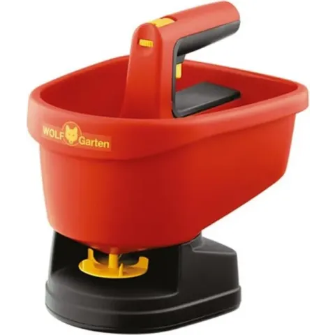 WOLF-Garten universele handstrooier WE-B - strooibreedte instelbaar 0.5 m-2.5m - batterij aandrijving - inhoud 3 liter