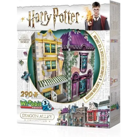 Wrebbit 3D Puzzle - Harry Potter Madam Malkin's & Florean Fortescue's Ice Cream (290)