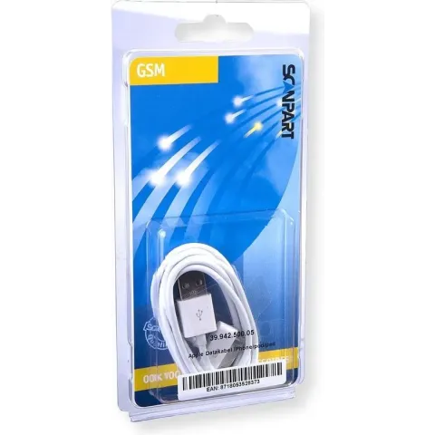 Xccess Data Cable Apple iPhone 3G(s)/4(s)/iPad 2/3/4 White Bulk