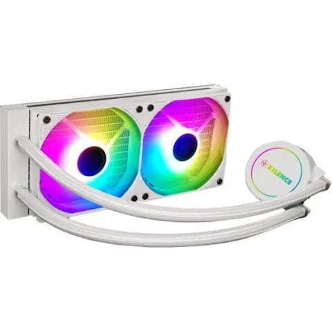 Xilence LiQuRizer 240 ARGB Wit // LQ240.ARGB - LED verlichte pompkop met RGB LED + 2x XILENCE PWM ventilatoren transparante ARGB LED ventilatoren (AURA etc. compatibel 3PIN)