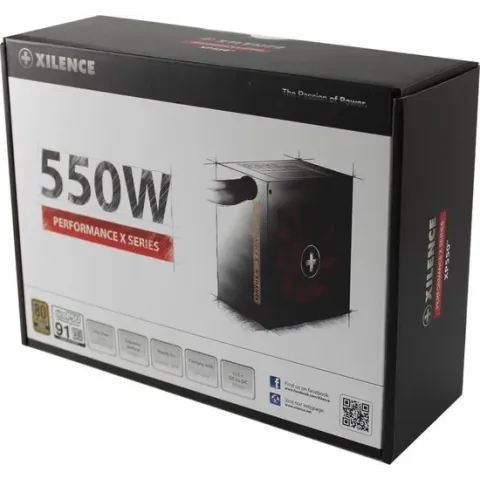 Xilence XP550R9 power supply unit 550 W ATX Zwart, Rood