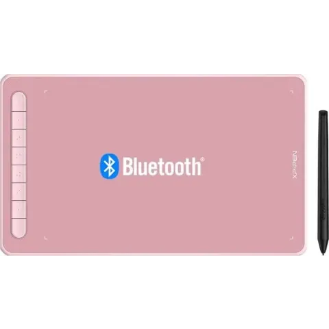 XP-PEN Deco LW Bluetooth Draadloze Grafische Tablet 10x6 Inch met X3 Stylus 8192 Niveaus Tekentablet Ondersteuning Windows/Mac/Android/Chrome OS/Linux-roze
