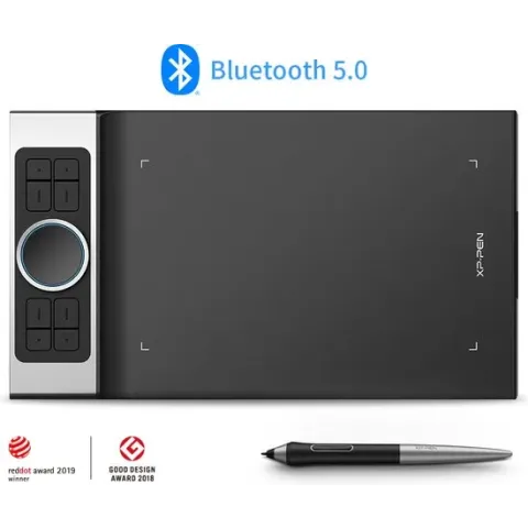 XPPen Deco Pro MW Bluetooth Grafische Tablet Draadloze Passieve Pen Tablet 8192 Niveaus Compatibel Mac Windows Chrome Linux