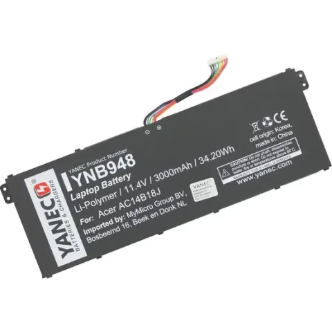 Yanec Laptop Accu 3000mAh