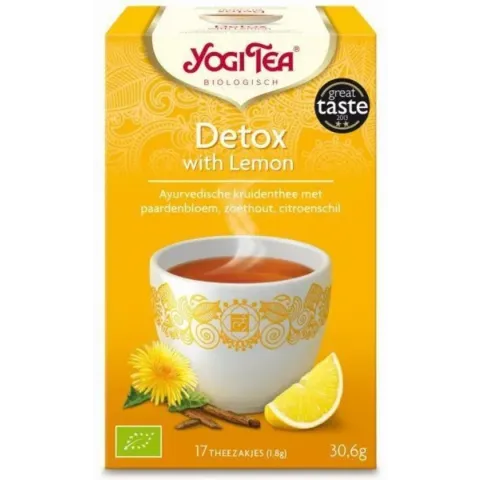 YogiTea Biologische Detox thee met Lemon