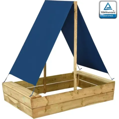 Zandbak met dak 80x60x97,5 cm geïmpregneerd grenenhout
