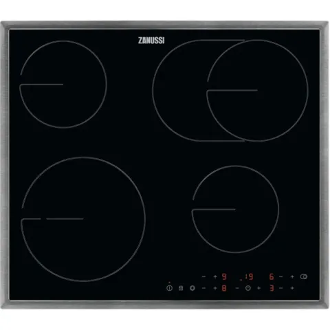 Zanussi ZHRN643X Elektrische inbouwkookplaat Zwart