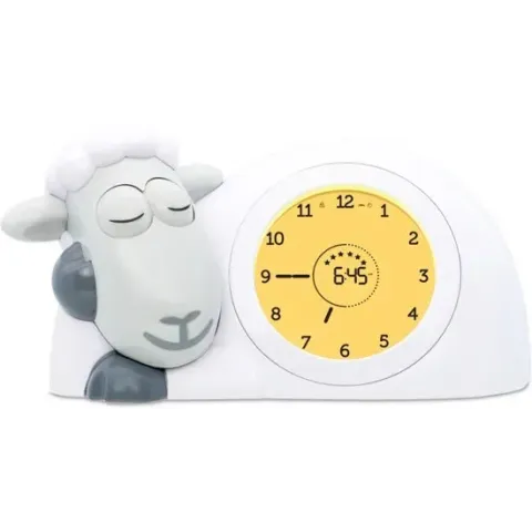 Zazu Sam Slaaptrainer - Met nachtlamp functie en slaaptimers -  Grijs / Wit