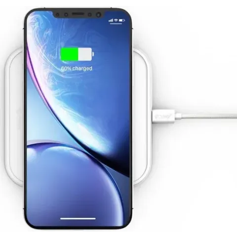 ZENS Aluminium Series Single Smartphone QI Draadloze Oplader Wit
