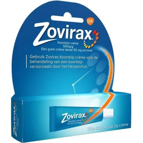 Zovirax Koortslip Crème tube - 2 gram - Geneesmiddel