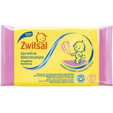 Zwitsal Billendoekjes Gevoelig Huid - 57 Doekjes